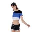 Estonia Tie Back Short Sleeve Crop Tee View2