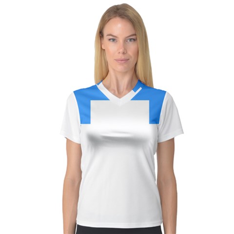 Akershus Flag V-neck Sport Mesh Tee by tony4urban