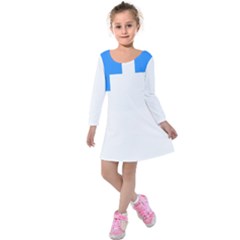 Akershus Flag Kids  Long Sleeve Velvet Dress by tony4urban