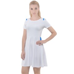 Akershus Flag Cap Sleeve Velour Dress  by tony4urban