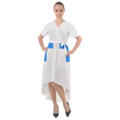 Akershus Flag Front Wrap High Low Dress by tony4urban