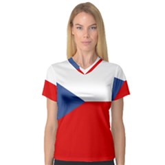 Czech Republic V-neck Sport Mesh Tee