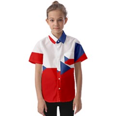 Czech Republic Kids  Short Sleeve Shirt by tony4urban