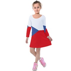 Czech Republic Kids  Long Sleeve Velvet Dress by tony4urban