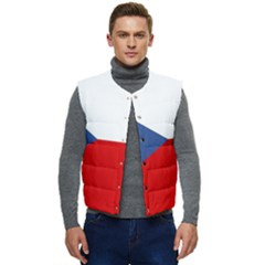 Czech Republic Men s Short Button Up Puffer Vest	 by tony4urban