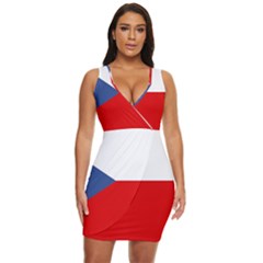 Czech Republic Draped Bodycon Dress by tony4urban