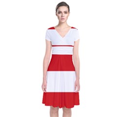 Austria Short Sleeve Front Wrap Dress by tony4urban