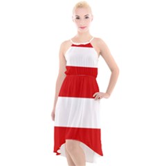 Austria High-low Halter Chiffon Dress  by tony4urban