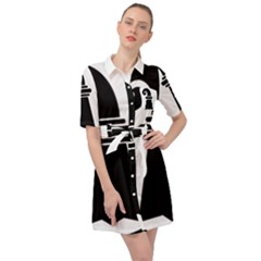 Basel Stadt Belted Shirt Dress by tony4urban