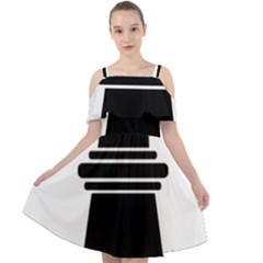 Basel Stadt Cut Out Shoulders Chiffon Dress by tony4urban