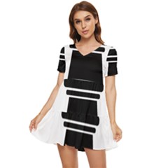 Basel Stadt Tiered Short Sleeve Babydoll Dress by tony4urban