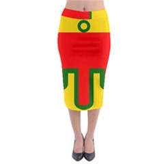 Auvergne Flag Midi Pencil Skirt by tony4urban