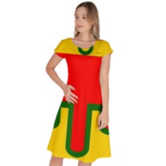 Auvergne Flag Classic Short Sleeve Dress by tony4urban