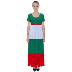 Bulgaria High Waist Short Sleeve Maxi Dress by tony4urban