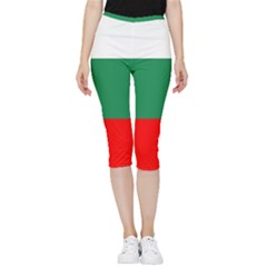 Bulgaria Inside Out Lightweight Velour Capri Leggings  by tony4urban