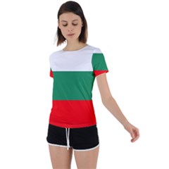 Bulgaria Back Circle Cutout Sports Tee by tony4urban