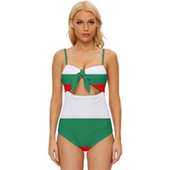 Bulgaria Knot Front One-piece Swimsuit by tony4urban