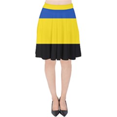 Gelderland Flag Velvet High Waist Skirt by tony4urban