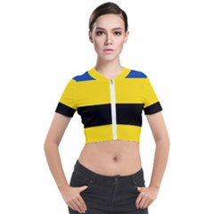 Gelderland Flag Short Sleeve Cropped Jacket by tony4urban