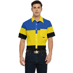 Gelderland Flag Men s Short Sleeve Pocket Shirt  by tony4urban