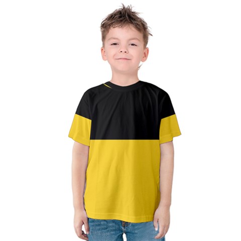 Baden Wurttemberg Flag Kids  Cotton Tee by tony4urban