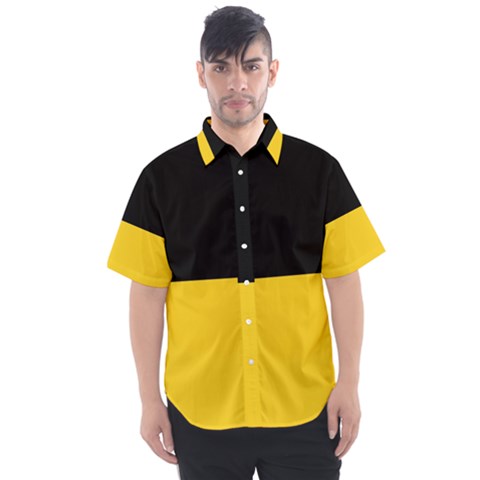 Baden Wurttemberg Flag Men s Short Sleeve Shirt by tony4urban