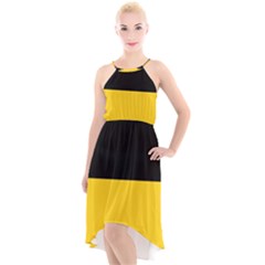 Baden Wurttemberg Flag High-low Halter Chiffon Dress  by tony4urban