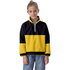 Baden Wurttemberg Flag Kids  Half Zip Hoodie by tony4urban