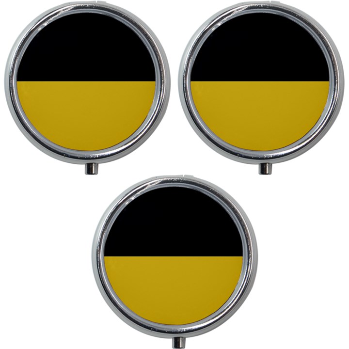 Baden Wurttemberg Flag Mini Round Pill Box (Pack of 3)