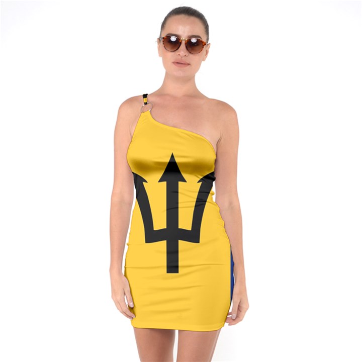 Barbados One Soulder Bodycon Dress