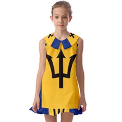 Barbados Kids  Pilgrim Collar Ruffle Hem Dress