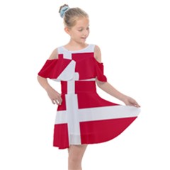 Denmark Kids  Shoulder Cutout Chiffon Dress