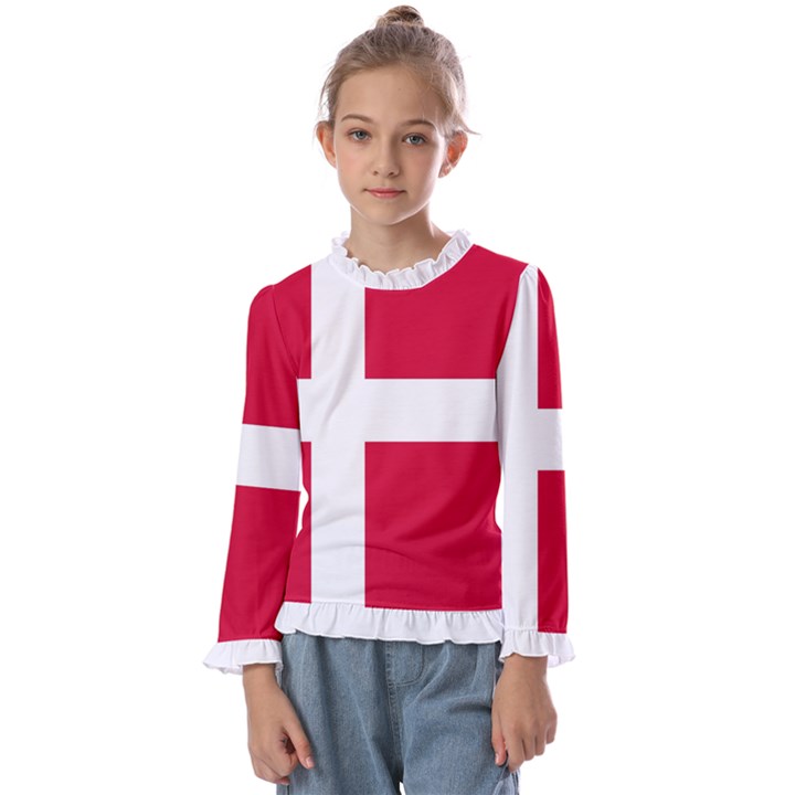 Denmark Kids  Frill Detail Tee