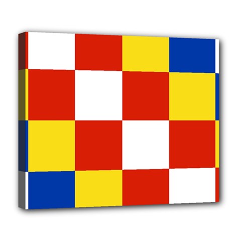 Antwerp Flag Deluxe Canvas 24  x 20  (Stretched)