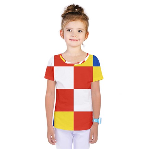 Antwerp Flag Kids  One Piece Tee by tony4urban