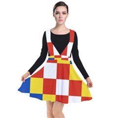 Antwerp Flag Plunge Pinafore Dress