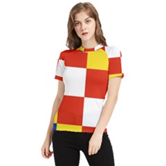 Antwerp Flag Women s Short Sleeve Rash Guard by tony4urban