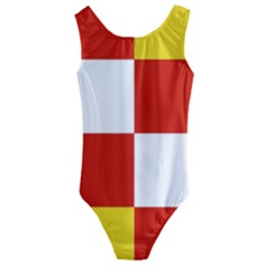 Antwerp Flag Kids  Cut-out Back One Piece Swimsuit by tony4urban