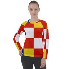 Antwerp Flag Women s Long Sleeve Raglan Tee