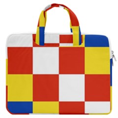 Antwerp Flag Macbook Pro 13  Double Pocket Laptop Bag by tony4urban