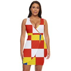 Antwerp Flag Draped Bodycon Dress by tony4urban