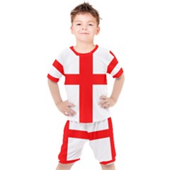 England Kids  Tee And Shorts Set by tony4urban