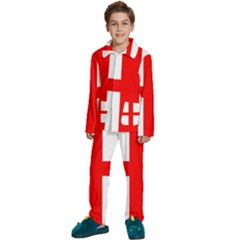 England Kids  Long Sleeve Velvet Pajamas Set by tony4urban