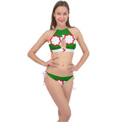 Andalusia Flag Cross Front Halter Bikini Set by tony4urban