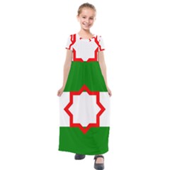 Andalusia Flag Kids  Short Sleeve Maxi Dress by tony4urban