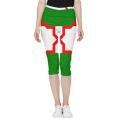 Andalusia Flag Inside Out Lightweight Velour Capri Leggings  by tony4urban