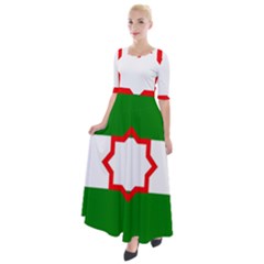 Andalusia Flag Half Sleeves Maxi Dress by tony4urban