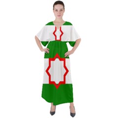 Andalusia Flag V-neck Boho Style Maxi Dress by tony4urban