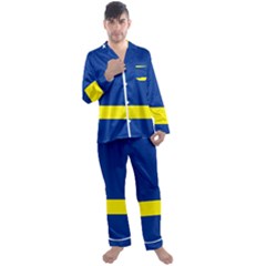 Curacao Men s Long Sleeve Satin Pajamas Set