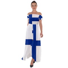 Finland Off Shoulder Open Front Chiffon Dress by tony4urban